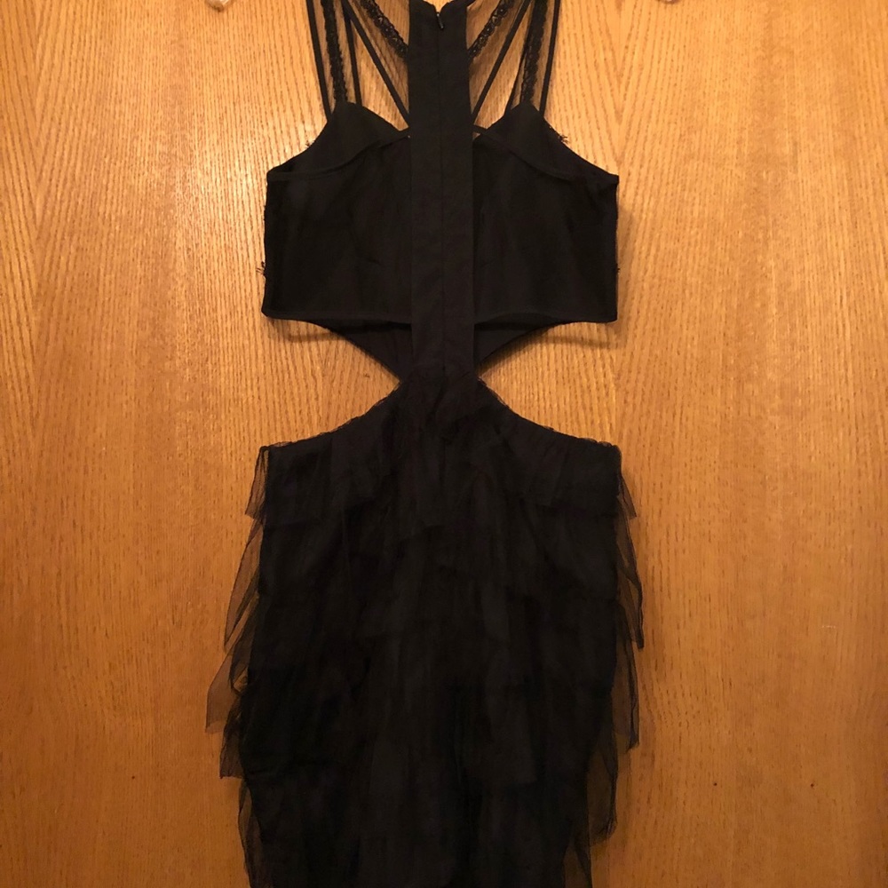 NWT Black BCBG Generation dress with side cuts.